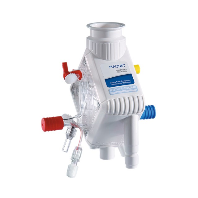 Getinge Quadrox-i oxygenators, various sizes and designs for neonatal or pediatric patients