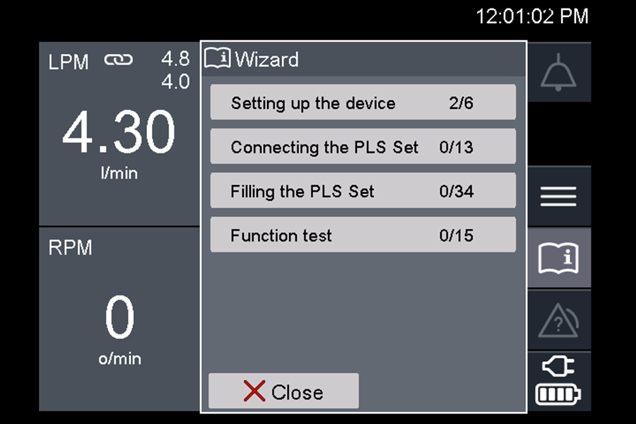 Rotaflow II screen Rotaflow II screen