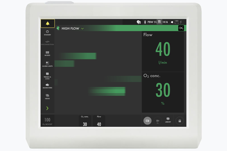 Getinge Servoair® NIV the non invasive wall gas independant ventilator