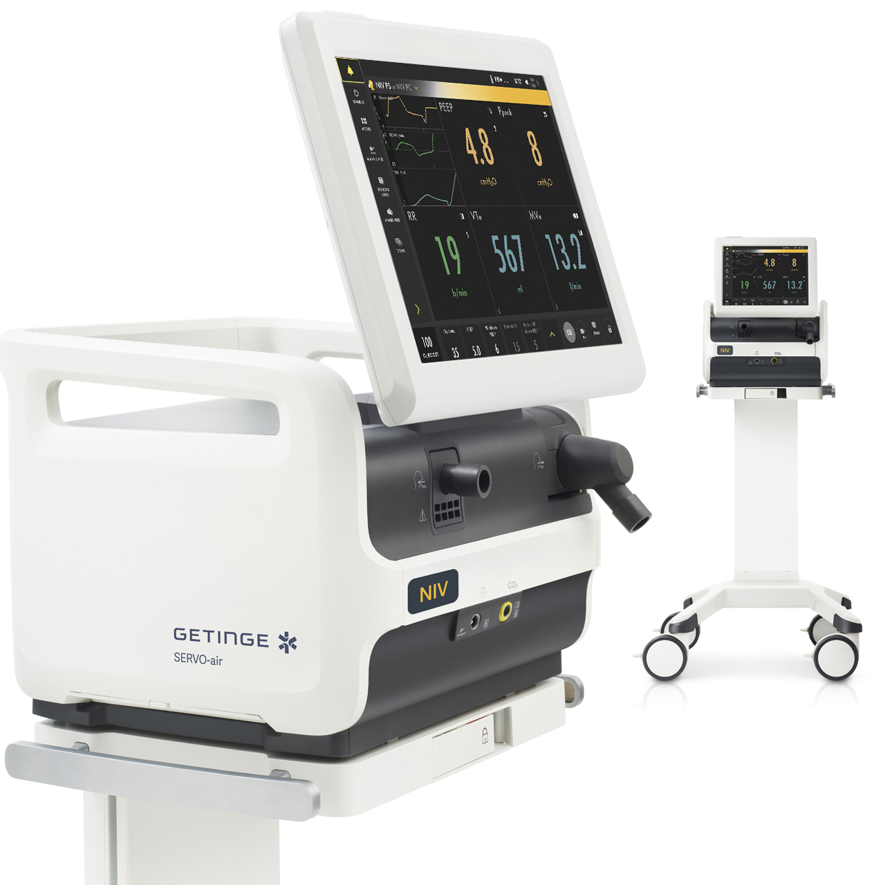 Getinge Servoair® NIV the non invasive wall gas independant ventilator