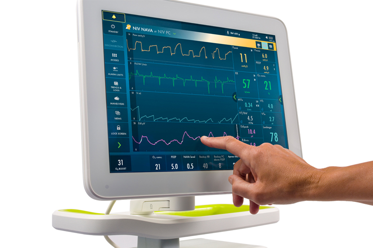 Edi, Electrical activity of the diaphragm, vital sign, respiratory drive, Servo-n, neonatal ventilator, intuitive touch screen, patient-ventilator asynchrony
