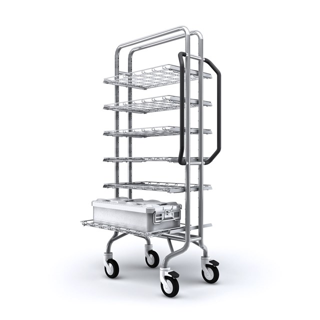 A line of carefully designed trolleys that takes distribution of instruments to a completely new level