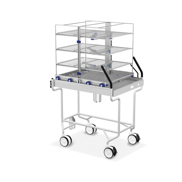 The trolley range is based on an ergonomic concept for efficient loading and distribution of goods with the highest hygiene and usability