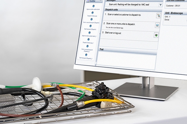 User-friendly handling steps in T-DOC EndoTrace