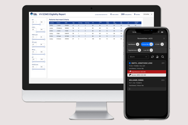 Talis Follow Me Dashboard and Mobile Screen
