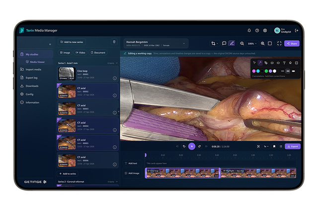 Torin Media Manager edit surgical media tablet