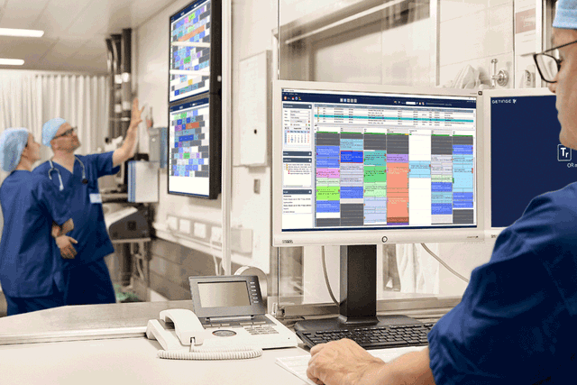 Torin OR Management solution comes with color-coded overviews