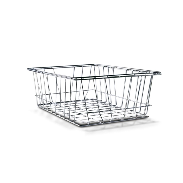 Modular wire basket made of stainless steel