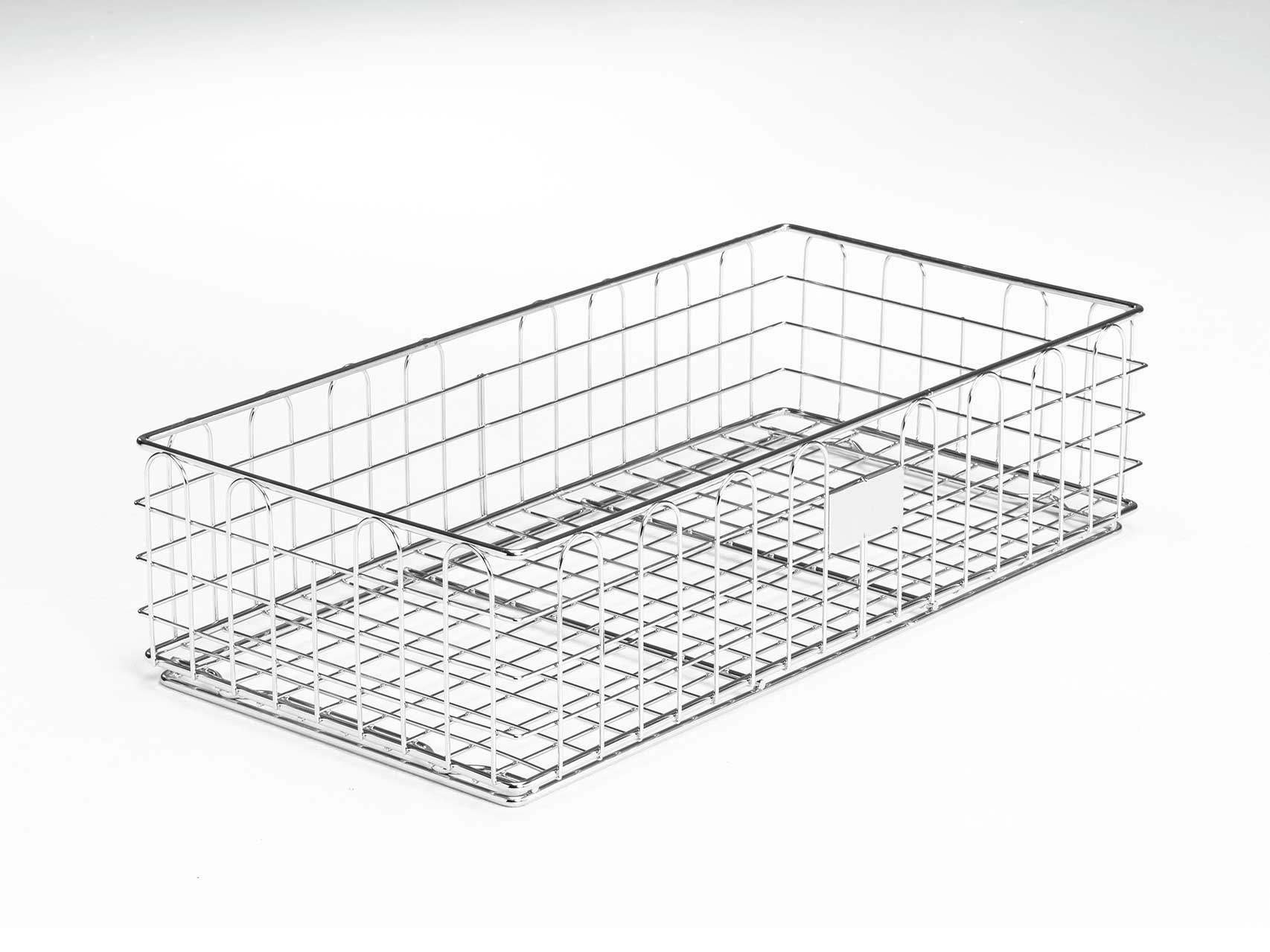 Modular wire baskets made of stainless steel