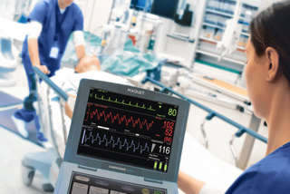 Doctor with the monitoring