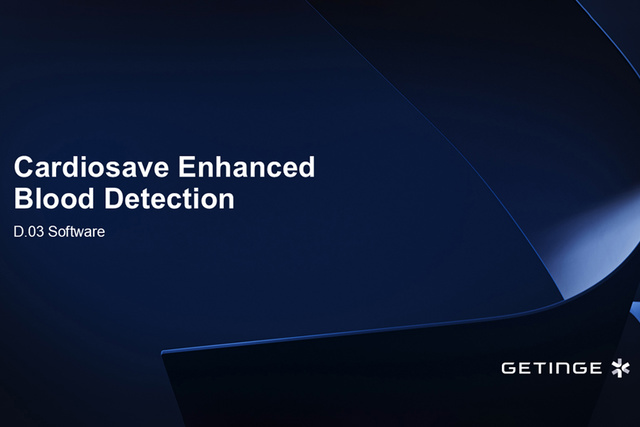 Cardiosave enhanced blood detection D.03 Software