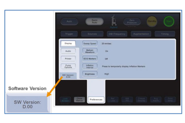 Software options IABP