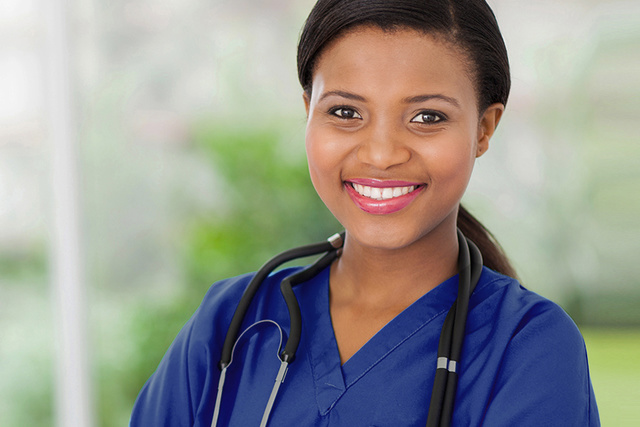 Thoracic drainage doctor smiling