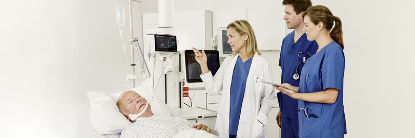 Patient situation PulsioFlex screen spider