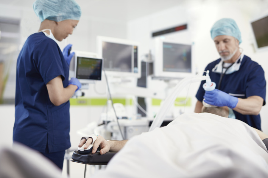 Nurses with patient in Operating room Nurses with patient in Operating room